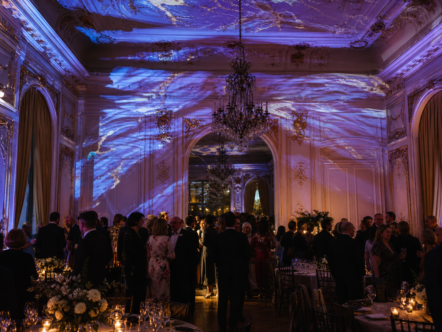 Projection intérieure dans un hôtel